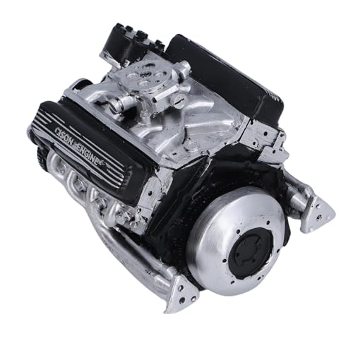 SENECESLI V8 Motormodell -Kits, Harz V8 Auto Motorgebäudemodell, Desktop -Ornament, Heimdekoration für Teenager Erwachsene Auto -Enthusiasten (Black) von SENECESLI