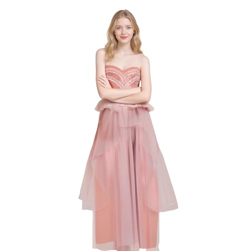 SENGDUJH Glinda-Kostüm, Cosplay-Kleid, Elphaba-Freund, Hexe, Glinda-Kleider, Faschingskostüm, für Halloween, Karneval, Ballverkleidungen (Pink Four, S) von SENGDUJH