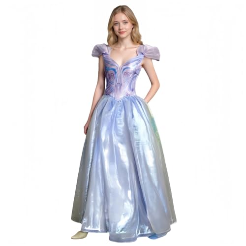 SENGDUJH Glinda Kostüm Erwachsene, Hexe Glinda Kleid Cosplay Kostüm Outfit, Halloween Kostüme Damen Verkleidung für Party Karneval (Stil 2, S) von SENGDUJH