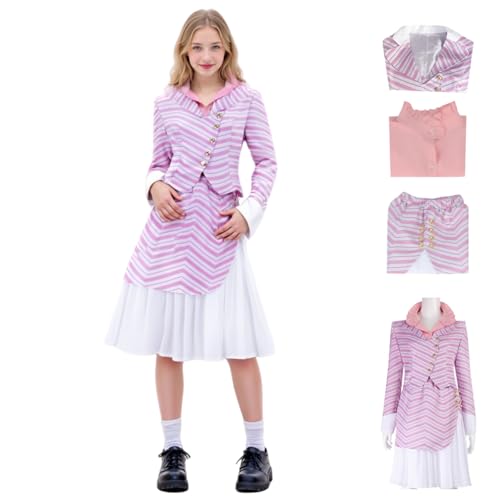 SENGDUJH Glinda Kostüm Erwachsene, Hexe Glinda Kleid Cosplay Kostüm Outfit, Halloween Kostüme Damen Verkleidung für Party Karneval (Style 4, XL) von SENGDUJH