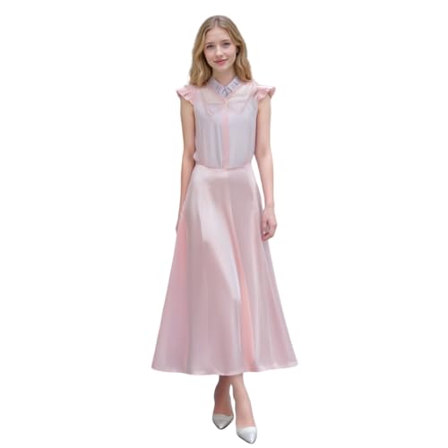 SENGDUJH Glinda Kostüm Kleid, Hexe Glinda Cosplay Kostüm Outfit Uniform Komplettes Set, Halloween Kostüme Erwachsene Damen Verkleidung für Party Karneval (Stil 4, 3XL) von SENGDUJH