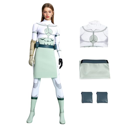SENGDUJH Mark Rival Kostüm, Cosplay, Omni-Man, Rival-Superhelden-Cosplay-Outfit, 3D-bedruckter weißer Body mit Bund und Hüfttasche für Halloween (Damen, XL) von SENGDUJH