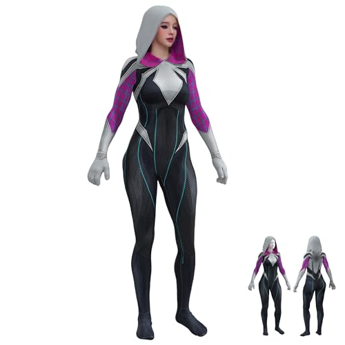 Spider-Woman-Kostüm, Cosplay, Superhelden-Kostüm, Damen-Erwachsenen-Body für Halloween, Karneval, Party (Stil 2, XXL) von SENGDUJH