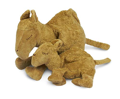 Senger Naturwelt Kleines Kuscheltier-Kamel, Beige I Kuscheliger Begleiter, geeignet ab 3 Monaten I GOTS-zertifiziertes Plüschtier mit herausnehmbarem Wärmekissen von Senger Naturwelt