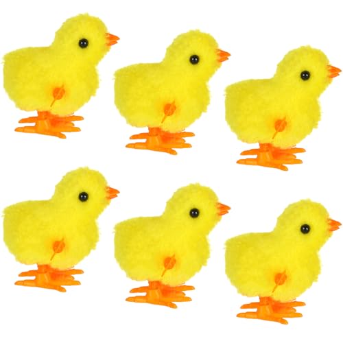 SEPGLITTER Ostern Aufzieh Huhn Spielzeug, 6 Stück Küken Deko Ostern Spielzeug Osterdeko Küken für Geschenk Tasche Osterkorb Füllstoffe Geburtstag Party Favor Junge Mädchen SEPGLITTER Ostern Aufzieh Huhn Spielzeug, 6 Stück Küken Deko Ostern Spielzeug Osterdeko Küken für Geschenk Tasche Osterkorb Füllstoffe Geburtstag Party Favor Junge Mädchen von SEPGLITTER
