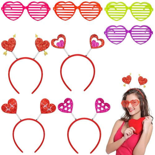 Herz Haarreif, Charmante Herz-Sonnenbrille und Amor-Kostüm-Accessoires, Perfekte Valentinstag-Geschenke und Party-Accessoires – Herzbrillen und Haarreif, Amor-Pfeil und Bogen, Sonnenbrille in Herzform Herz Haarreif, Charmante Herz-Sonnenbrille und Amor-Kostüm-Accessoires, Perfekte Valentinstag-Geschenke und Party-Accessoires – Herzbrillen und Haarreif, Amor-Pfeil und Bogen, Sonnenbrille in Herzform von SEPWGUMD