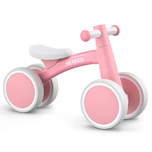 SEREED Kinder Laufrad ab 1 Jahr, Lauflernrad Spielzeug für 12-24 Monate Baby, Erstes Fahrrad ohne Pedal mit 4 Rädern für Jungen und Mädchen, Kleinkinder Erste Geburtstag Geschenk von SEREED
