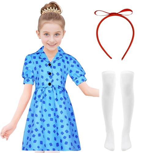 SERTAS Matilda-Kostüm für Mädchen, Weltbuchtagskostüme für Mädchen, Matilda-Kostüm, Matilda-Kostüm, Kinder zum Welttag (120) von SERTAS
