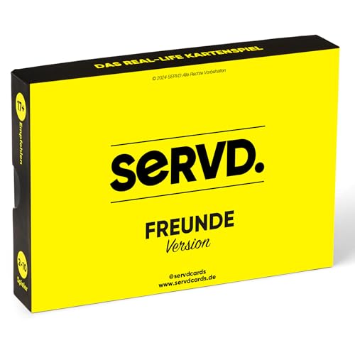 SERVD – Freunde Version – Das Real-Life Kartenspiel für Freunde von SERVD