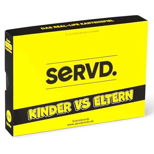 SERVD - Kinder Vs Eltern - Das Real-Life Familien-Kartenspiel von SERVD