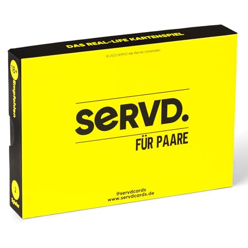 SERVD - für Paare - Das Real-Life Kartenspiel SERVD - für Paare - Das Real-Life Kartenspiel von SERVD
