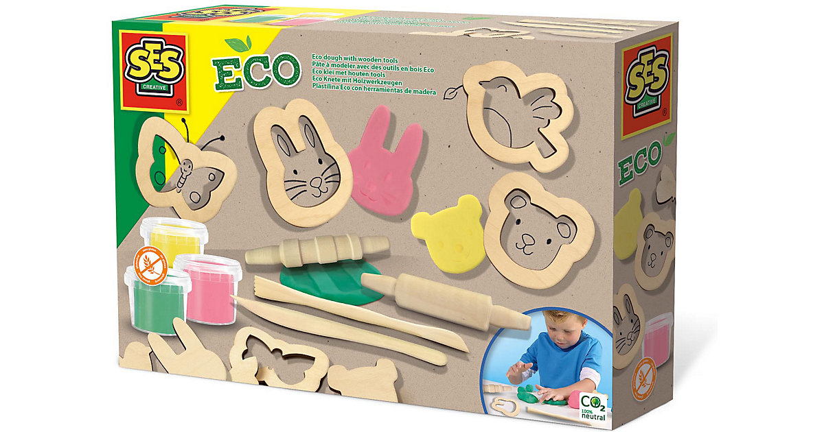 Eco Knete mit Holzwerkzeugen Eco Knete mit Holzwerkzeugen von SES Creative
