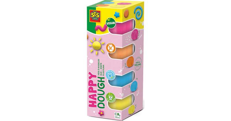 Feel good Knete - Happy (4x90gr) bunt von SES Creative