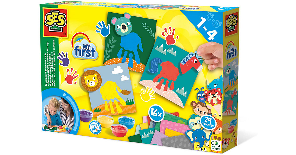 My first - Fingerfarbe Handabdruck Tiere My first - Fingerfarbe Handabdruck Tiere von SES Creative