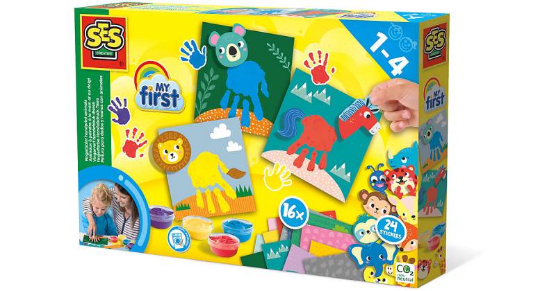 My first - Fingerfarbe Handabdruck Tiere von SES Creative