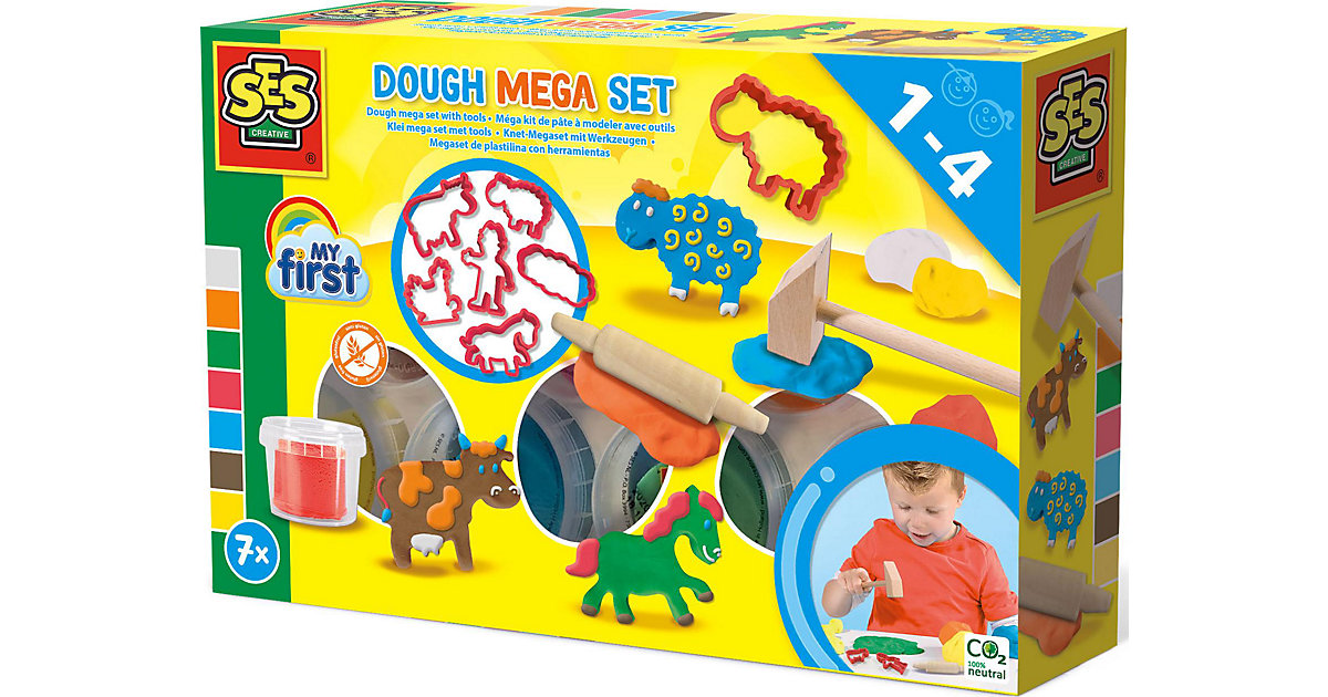 My first - Knet-Megaset mit Werkzeugen von SES Creative