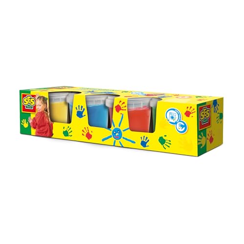 SES Vingerverf in Basis kleuren 4x150 ml (00305) von SES Creative