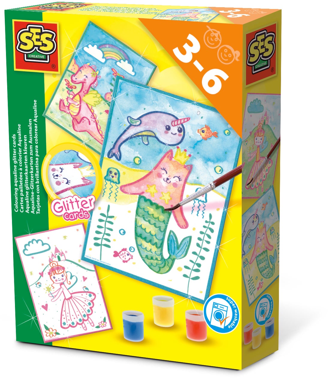 SES Bastelset Aqualine Glitzerkarte SES Bastelset Aqualine Glitzerkarte von SES Creative