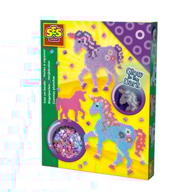 SES Creativ® Bügelperlenset - Einhorn Glow in the Dark von SES Creativ