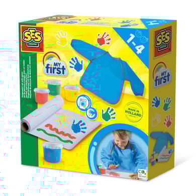 SES Creativ® My first - Mein erstes Fingerfarbenset mit Bastelschürze von SES Creativ