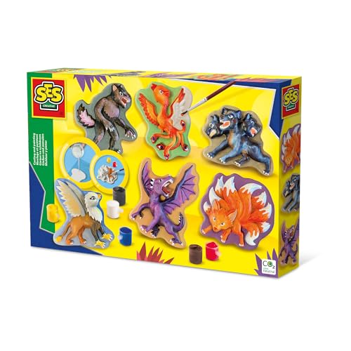 SES Creative 01404 Gips Gießen Bastelset Fabelwesen-Set, Kreativkit für Kinder, Diverse Farben SES Creative 01404 Gips Gießen Bastelset Fabelwesen-Set, Kreativkit für Kinder, Diverse Farben von SES Creative