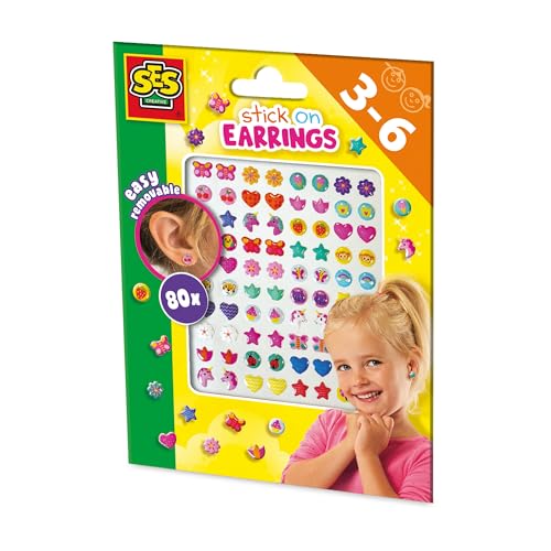 SES Creative 14049 Sticker-Ohrringe - 80 fröhliche Sticker-Ohrringe mit lustigen Motiven - Ohrringe für Kinder, Mädchen - Für Kinder Ab 3 Jahren SES Creative 14049 Sticker-Ohrringe - 80 fröhliche Sticker-Ohrringe mit lustigen Motiven - Ohrringe für Kinder, Mädchen - Für Kinder Ab 3 Jahren von SES Creative