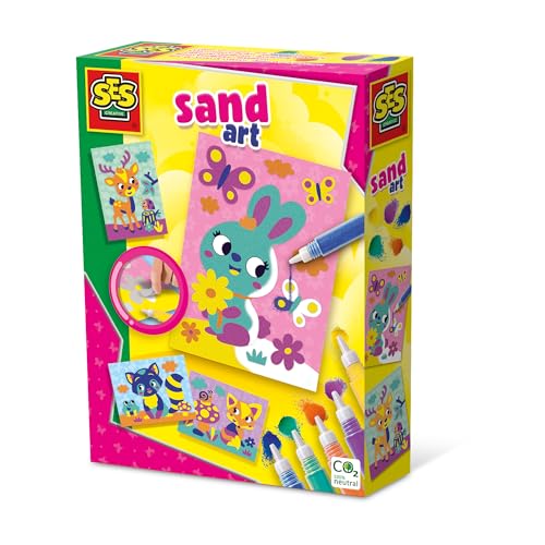 SES Creative 14136 Animal Bunte Sandbilder-Waldtiere, Diverse Farben, Mittel SES Creative 14136 Animal Bunte Sandbilder-Waldtiere, Diverse Farben, Mittel von SES Creative