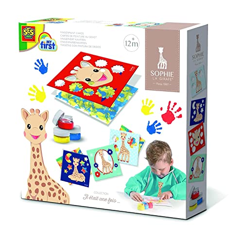 SES Creative 14493 Sophie la Girafe-Fingerfarbenkarten, 11-teiliges Set SES Creative 14493 Sophie la Girafe-Fingerfarbenkarten, 11-teiliges Set von SES Creative