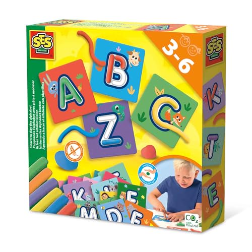 SES Creative 14641 Ich lerne das Alphabet Kneten, Diverse Farben SES Creative 14641 Ich lerne das Alphabet Kneten, Diverse Farben von SES Creative