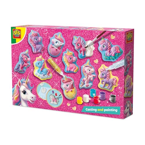 SES Creative 14723 Einhorn - Gips Gießen und Malen - Baby-Einhörner - Kreatives Bastelset für Kinder ab 5 Jahren - Erstelle Baby-Einhörner und verziere sie mit Glitzerkleber SES Creative 14723 Einhorn - Gips Gießen und Malen - Baby-Einhörner - Kreatives Bastelset für Kinder ab 5 Jahren - Erstelle Baby-Einhörner und verziere sie mit Glitzerkleber von SES Creative