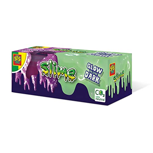 SES Creative 15007 - Leuchtschleim & Glitzerschleim Set, Glow in The Dark Schleim für Kinder, Diverse Farben, Purple SES Creative 15007 - Leuchtschleim & Glitzerschleim Set, Glow in The Dark Schleim für Kinder, Diverse Farben, Purple von SES Creative
