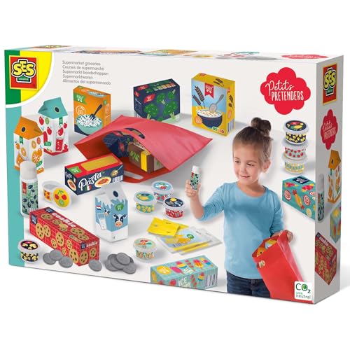 SES Creative 18007 - 30 Mini Supermarktwaren Spielset für Kinder - Realistische Lebensmittel für Rollenspiele SES Creative 18007 - 30 Mini Supermarktwaren Spielset für Kinder - Realistische Lebensmittel für Rollenspiele von SES Creative