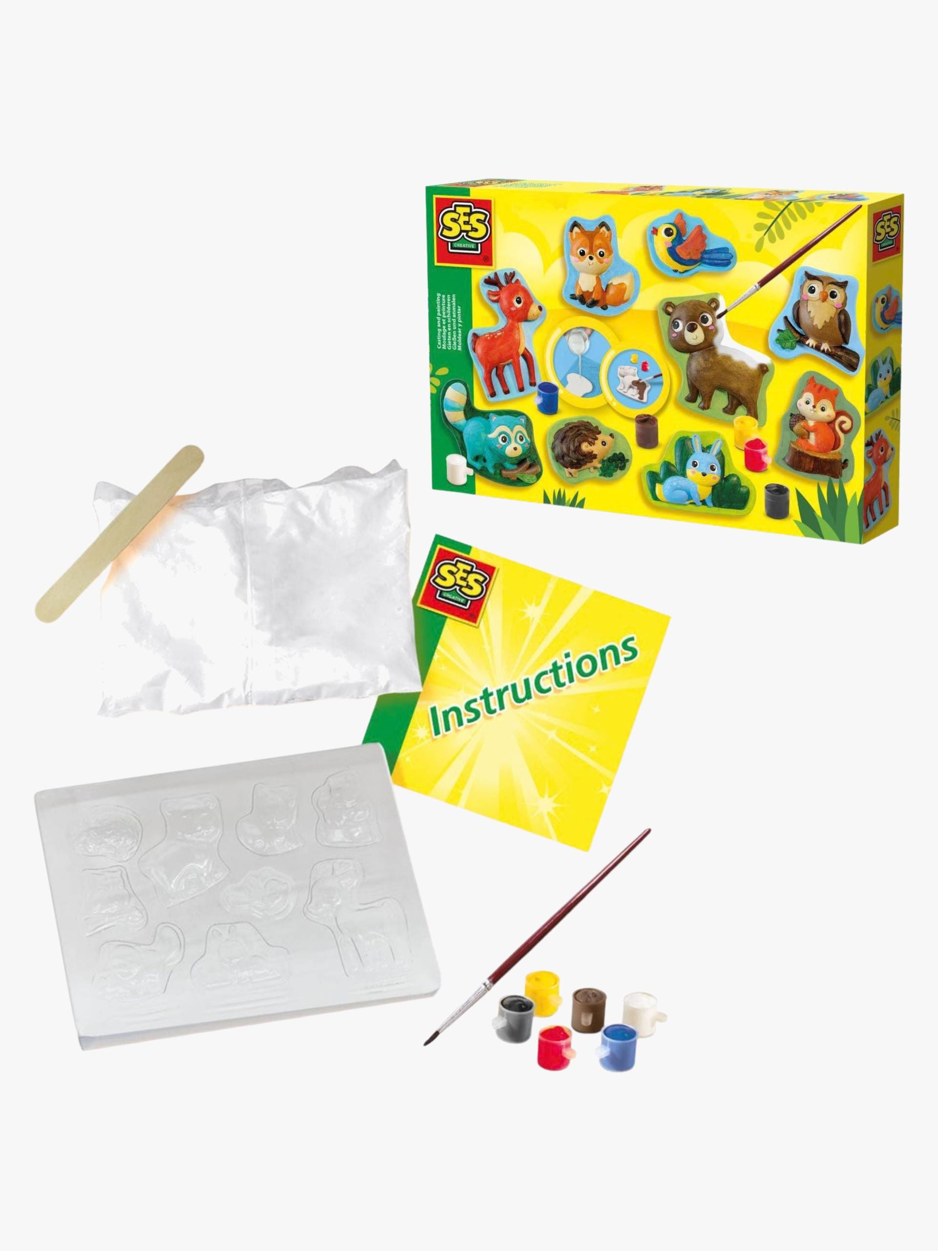 SES Creative Bastelset Gipsfiguren Waldtiere von SES Creative