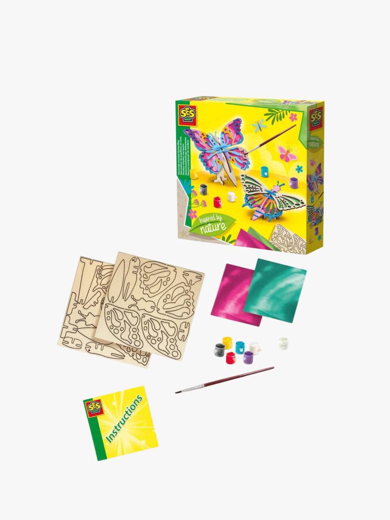 SES Creative Bastelset Holz-Schmetterlinge Verzieren von SES Creative