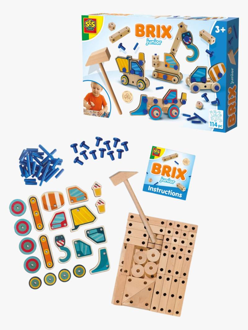 SES Creative Brix Junior Schreinerei-Set Arbeitsfahrzeug SES Creative Brix Junior Schreinerei-Set Arbeitsfahrzeug von SES Creative