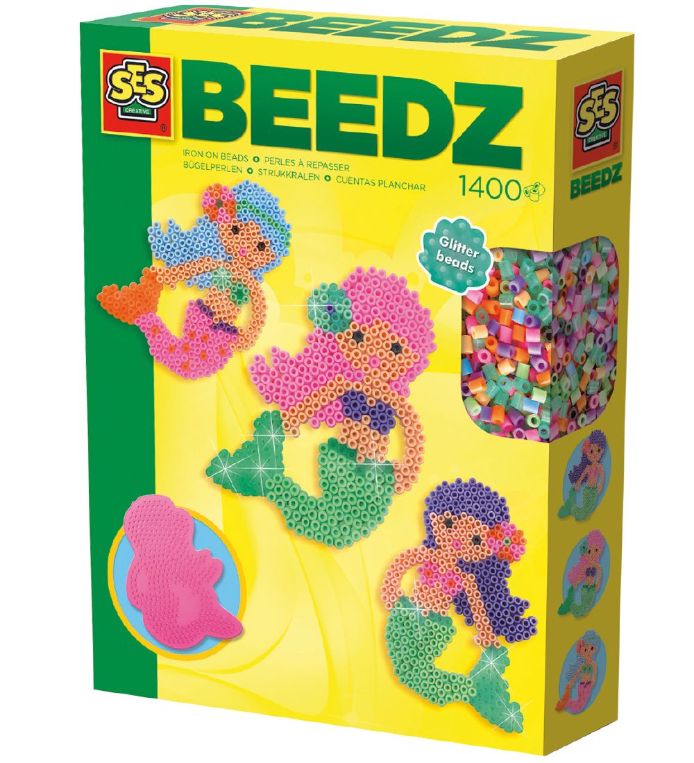 SES Creative Bügelperlen-Set – 1400 st. – Meerjungfrau - SES Creative - One Size - Perlen SES Creative Bügelperlen-Set – 1400 st. – Meerjungfrau - SES Creative - One Size - Perlen von SES Creative
