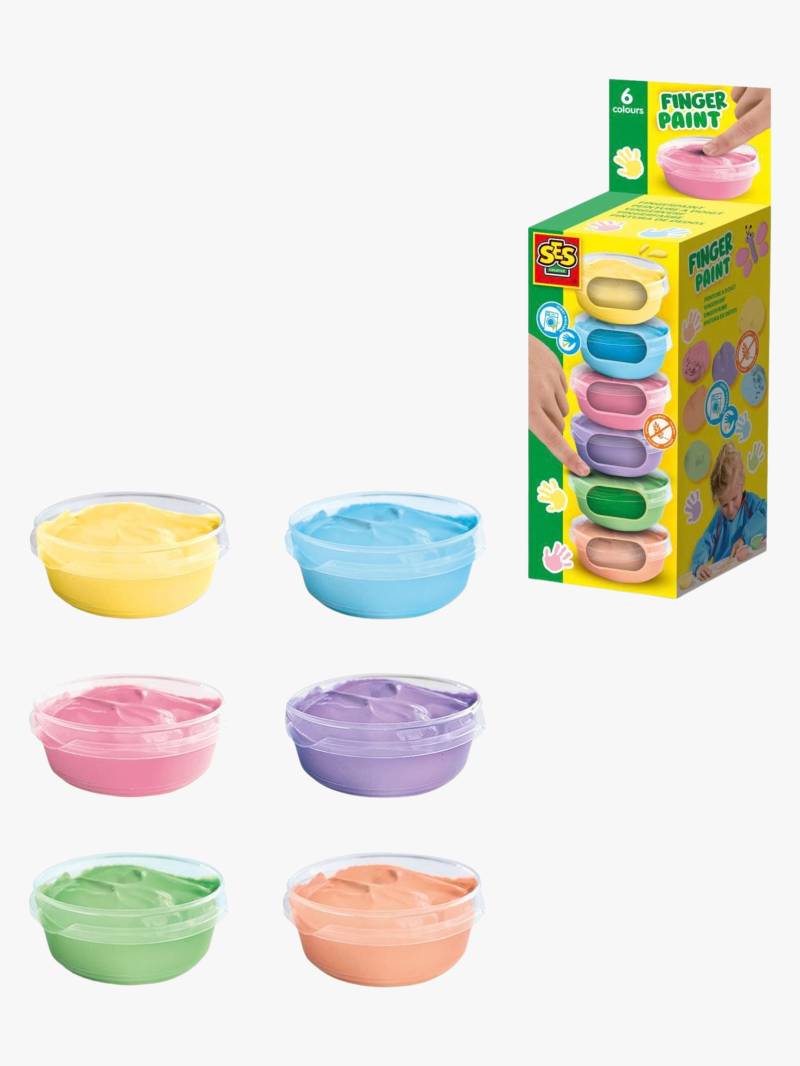 SES Creative Fingerfarbe 6er-Pack Pastell von SES Creative