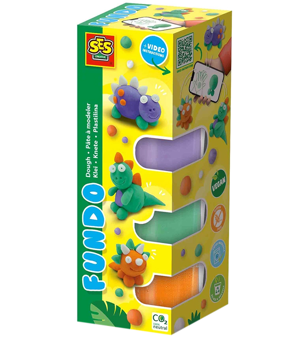 SES Creative Knete - 3x90gr/1x40g - FunDo Dinosaurier - SES Creative - One Size - Knete SES Creative Knete - 3x90gr/1x40g - FunDo Dinosaurier - SES Creative - One Size - Knete von SES Creative