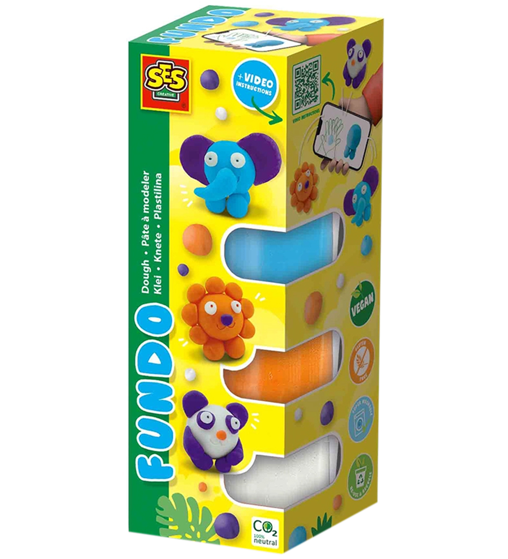 SES Creative Knete - 3x90gr/1x40g - FunDo Wildtiere - SES Creative - One Size - Knete SES Creative Knete - 3x90gr/1x40g - FunDo Wildtiere - SES Creative - One Size - Knete von SES Creative