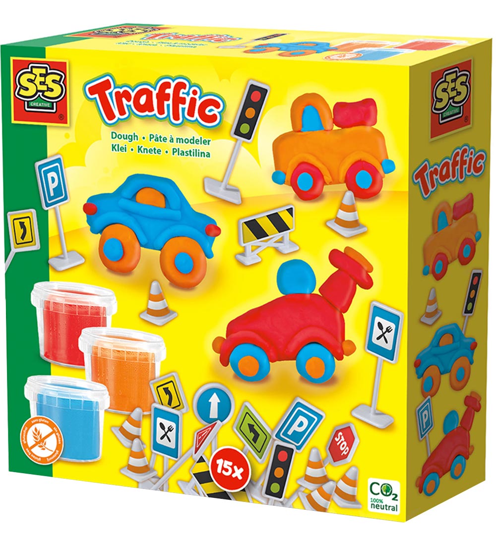 SES Creative Knete - Autos m. Verkehrszeichen - SES Creative - One Size - Knete SES Creative Knete - Autos m. Verkehrszeichen - SES Creative - One Size - Knete von SES Creative