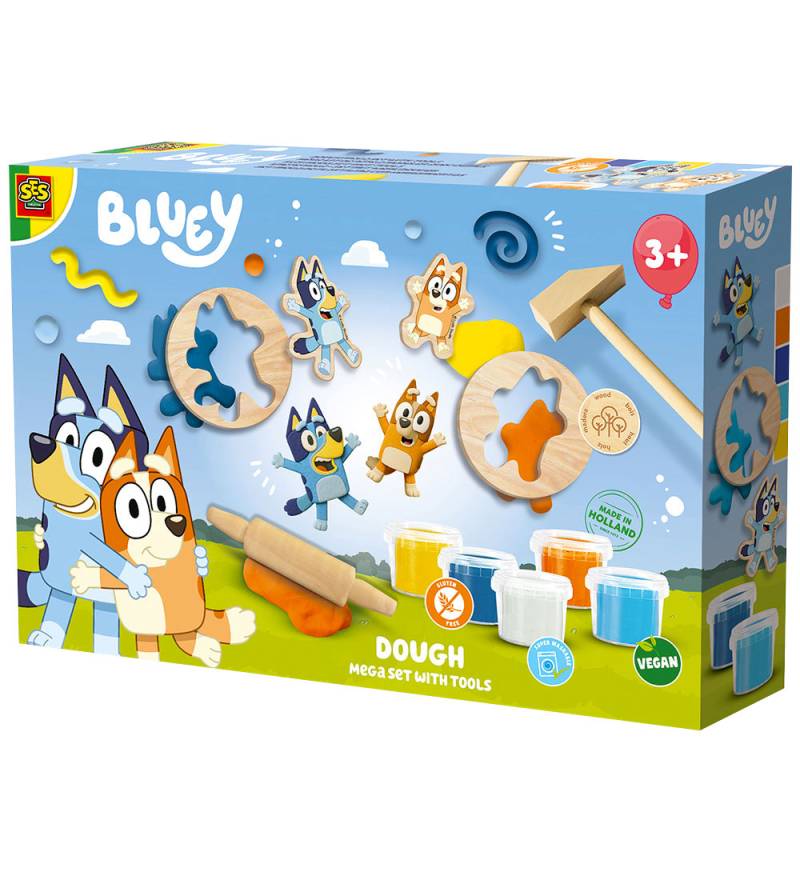 SES Creative Knete - Bluey - Megaset - SES Creative - One Size - Knete SES Creative Knete - Bluey - Megaset - SES Creative - One Size - Knete von SES Creative