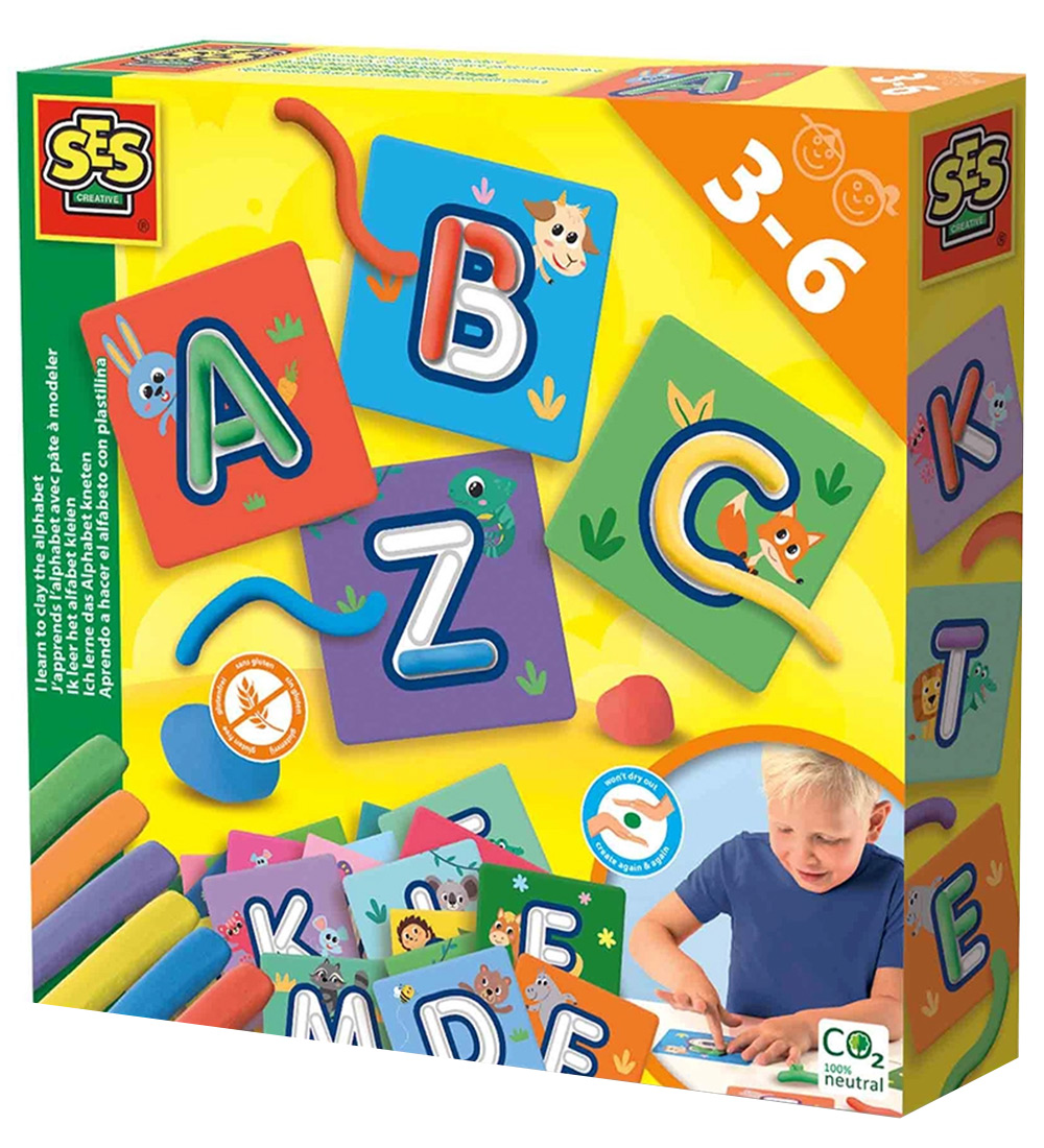 SES Creative Knete - L ehre das Alphabet m. Knete - SES Creative - One Size - Knete SES Creative Knete - L ehre das Alphabet m. Knete - SES Creative - One Size - Knete von SES Creative