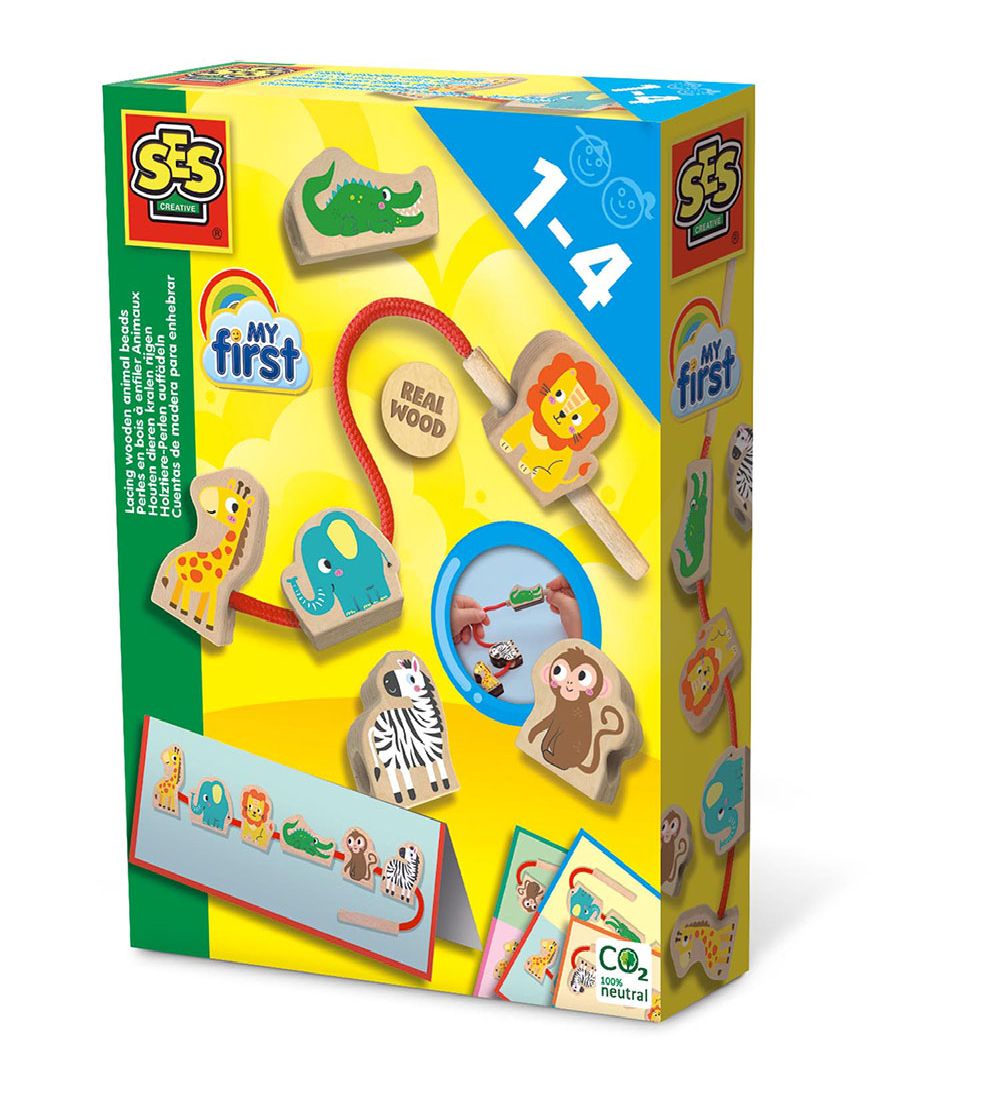 SES Creative Kreatives Spielset - My First - Perlen auffäd - SES Creative - One Size - Kreatives Spielset SES Creative Kreatives Spielset - My First - Perlen auffäd - SES Creative - One Size - Kreatives Spielset von SES Creative