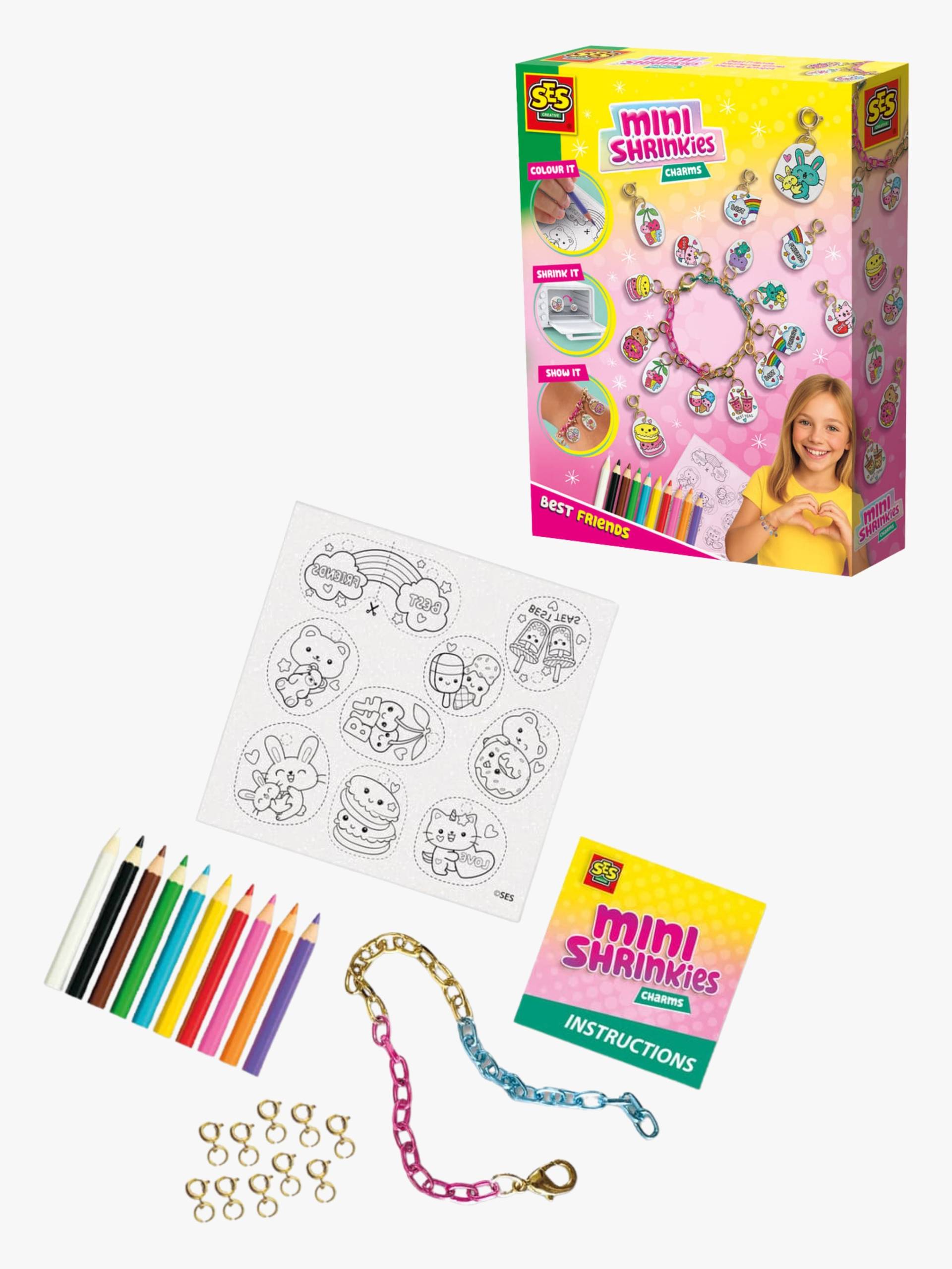 SES Creative Mini Shrinkies Bastelset Anhänger BFF von SES Creative