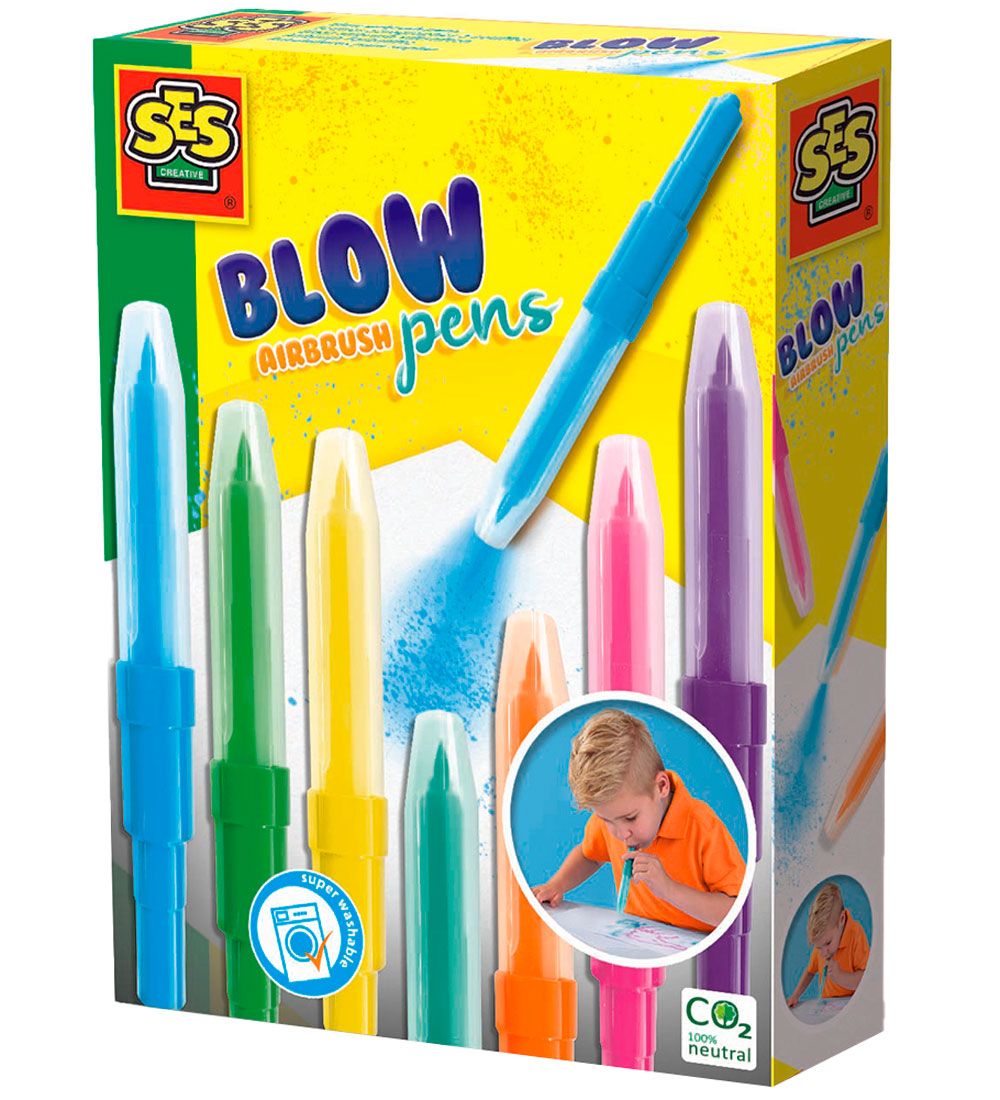 SES Creative Pustestifte - Airbrush - 7 st. - SES Creative - One Size - Filzstifte SES Creative Pustestifte - Airbrush - 7 st. - SES Creative - One Size - Filzstifte von SES Creative