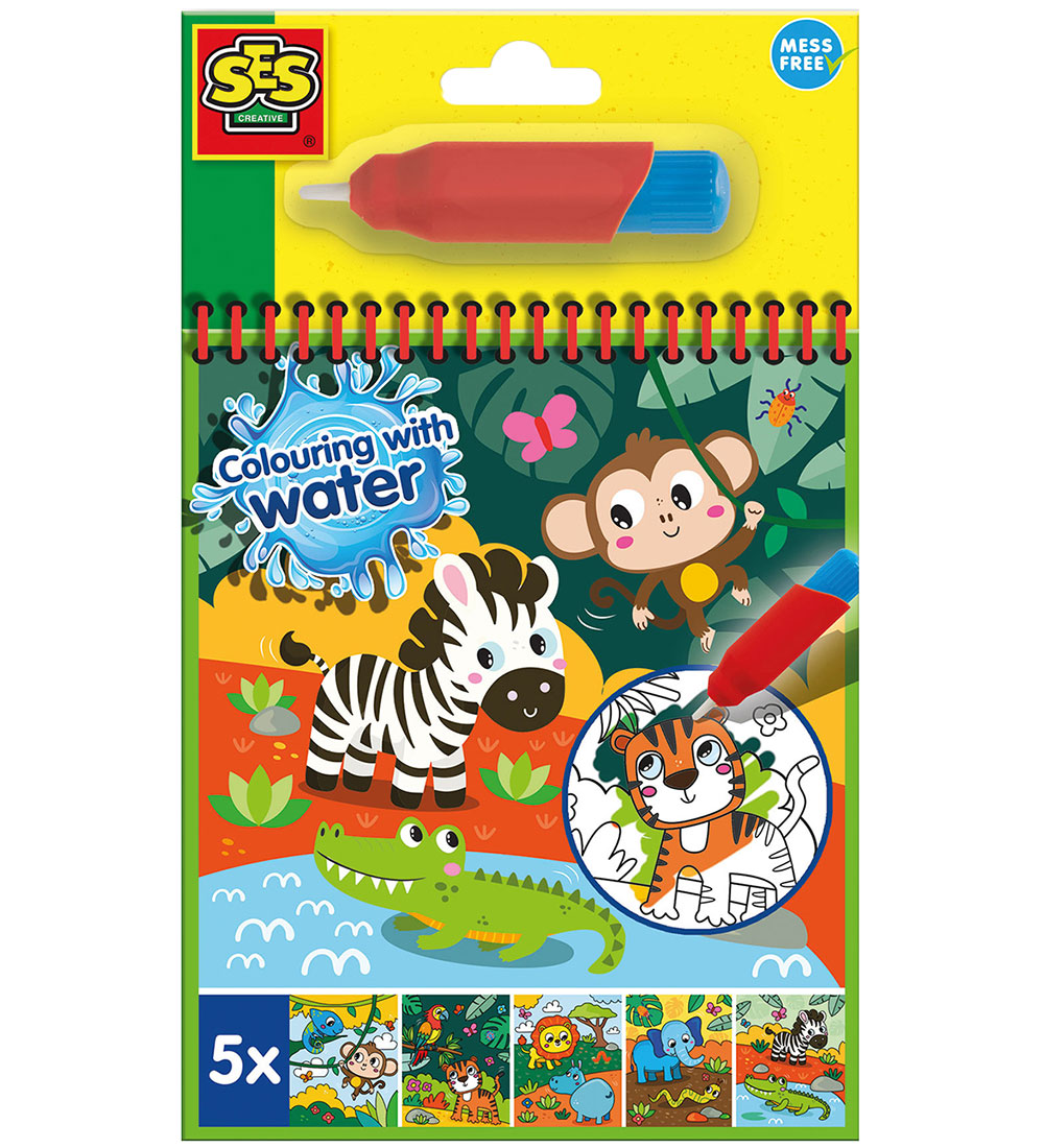 SES Creative - Safari Malbuch - Farbe mit Wasser - SES Creative - One Size - Malbücher SES Creative - Safari Malbuch - Farbe mit Wasser - SES Creative - One Size - Malbücher von SES Creative