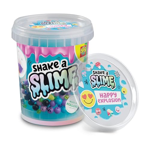 SES Creative Shake it Slime - Happy Explosion - Blauer Schleim, Perlen und Fadennudeln - Mix it Cup SES Creative Shake it Slime - Happy Explosion - Blauer Schleim, Perlen und Fadennudeln - Mix it Cup von SES Creative