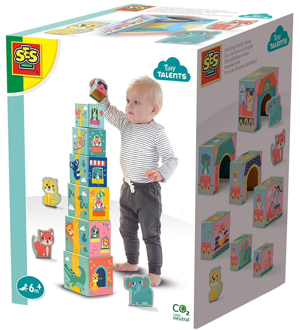 SES Creative Stapelklötze - Tierfiguren - SES Creative - One Size - Bauklötze von SES Creative
