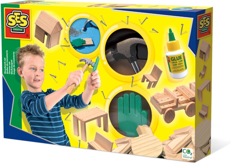 SES Creative Tischler-Set 57 Teile, Wood SES Creative Tischler-Set 57 Teile, Wood von SES Creative