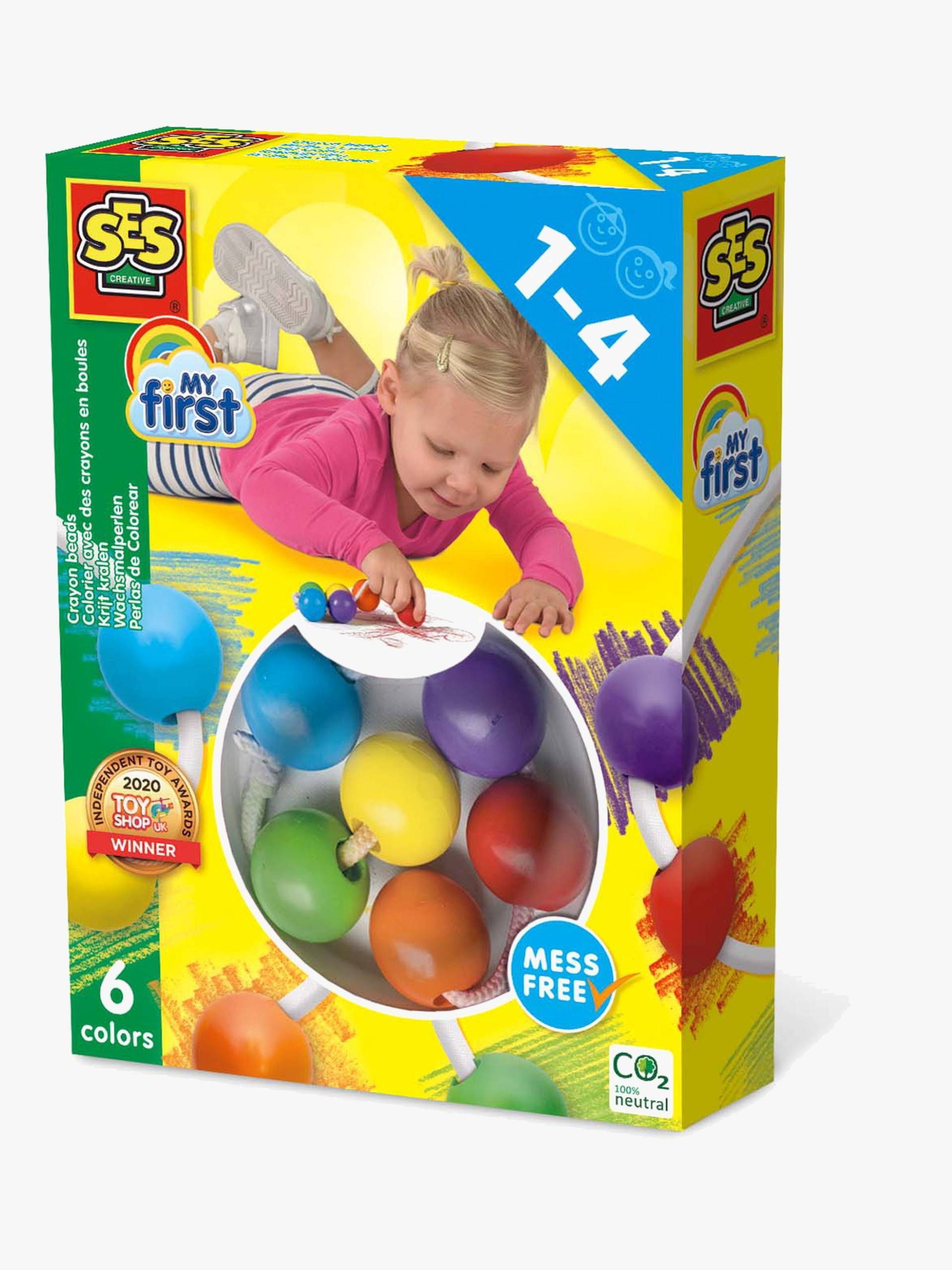 SES Meine Erste Farbschnur Wachsmalperlen Bastelset von SES Creative